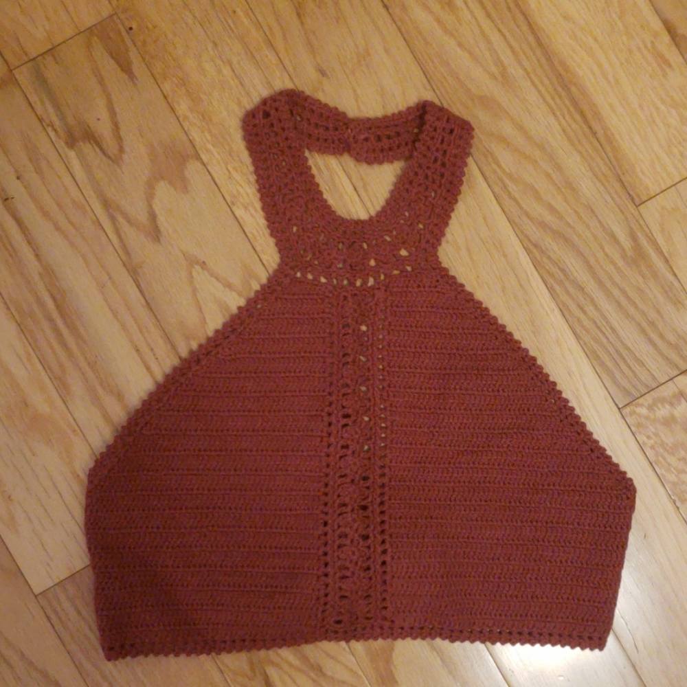 American Eagle Crochet Halter Top